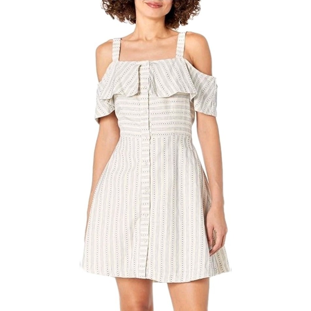 JOA NWT Button Down Dress Size M Coastal Cowgirl Cotton Lined Women's Casual
